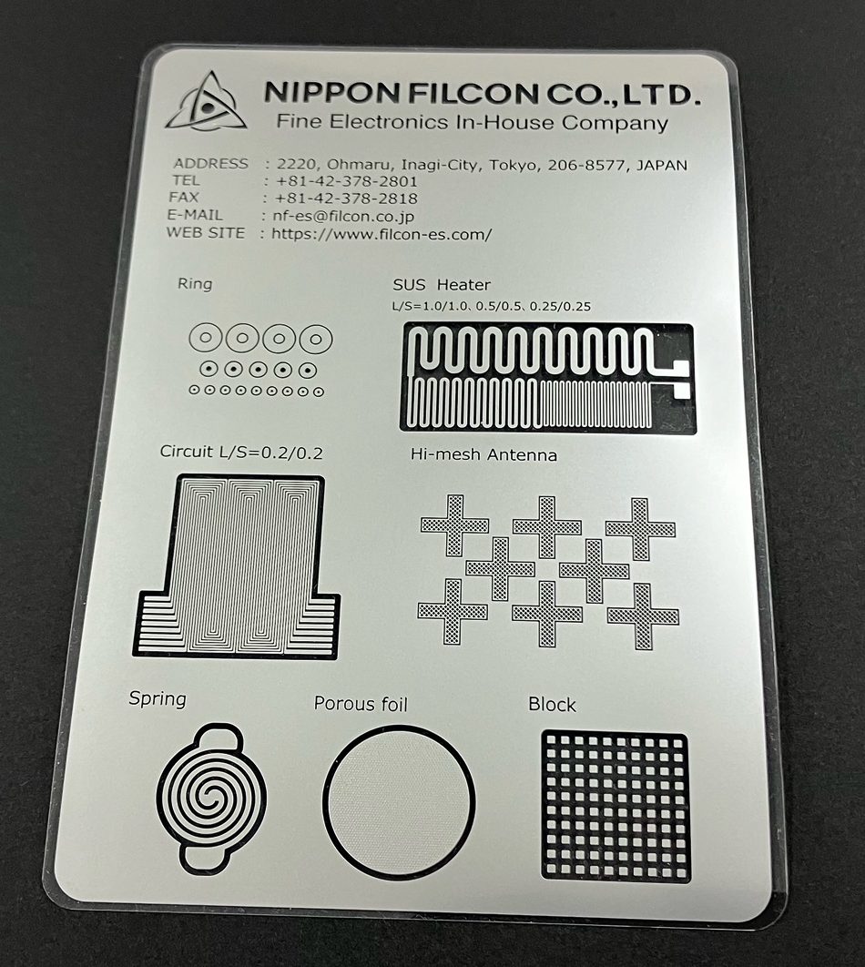 Etching metals attached carrier film